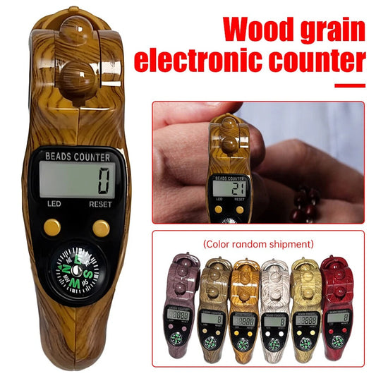 Premium Quality Digital Tasbeeh Counter with LED Display and Compass - Zikr Tasbih Islamic Counter