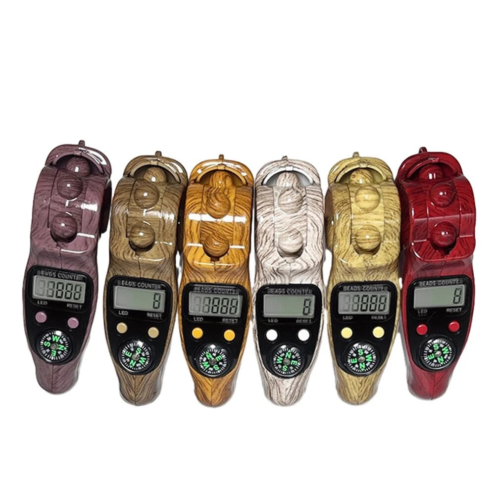 Premium Quality Digital Tasbeeh Counter with LED Display and Compass - Zikr Tasbih Islamic Counter